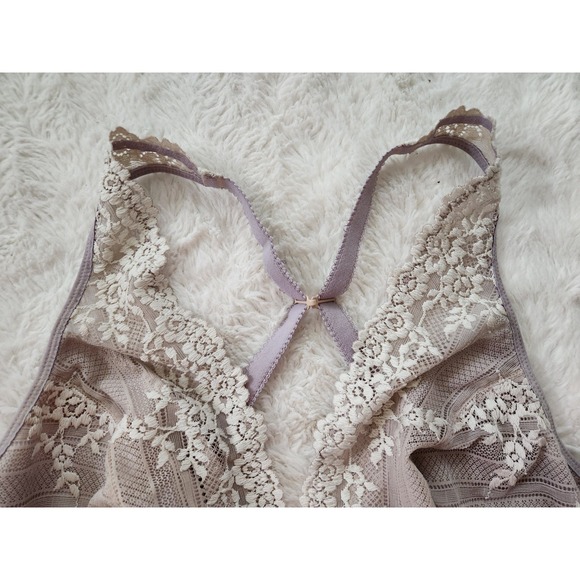 Wacoal Embrace Lace Soft Cup Wireless Lingerie Bra Women's Size 40 Taupe 852191 - Picture 4 of 8